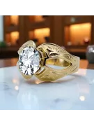  Zirkonium 14k žluté zlato Vintage craft vrc135y